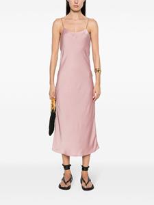 Ba&Sh Cleo satin midi dress - Roze