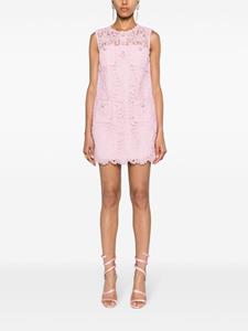 Self-Portrait A-line lace minidress - Roze