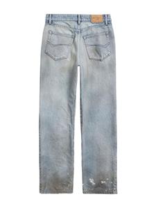 Balenciaga Gerafelde jeans - Blauw