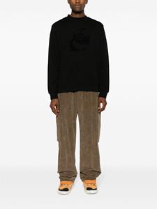 Karl Lagerfeld Sweater met ronde hals - Zwart