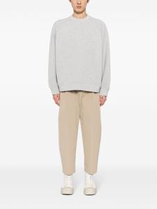 CROQUIS two-tone cotton-blend sweatshirt - Grijs