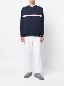 Mackintosh Sweater met horizontale streep - Blauw