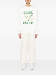 Casablanca Le Jeu organic-cotton sweatshirt - Wit