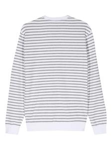 Vilebrequin logo-print striped sweatshirt - Wit
