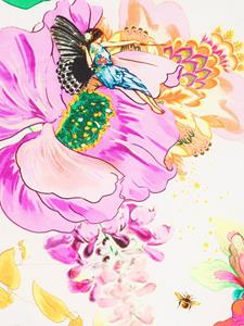 Camilla Sjaal met bloemenprint - Roze