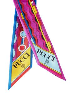 PUCCI Zijden sjaal met print - Roze