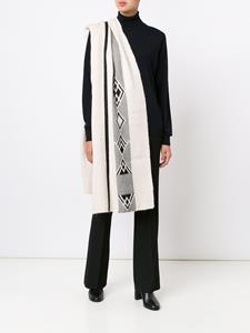 VOZ 'Diagonal' shawl - Wit