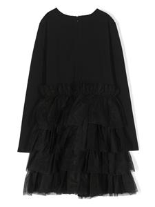 Liu Jo Kids Mini-jurk met tulen rok - Zwart