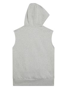SPORT b. by agnès b. logo-print cotton hoodie - Grijs