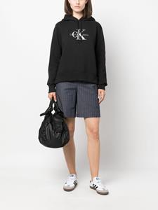 Calvin Klein Jeans Hoodie met geborduurd logo - Zwart