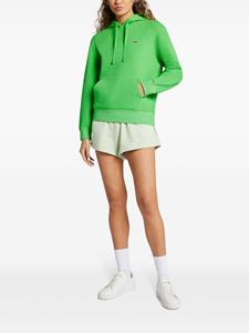 Lacoste logo-embroidered cotton hoodie - Groen
