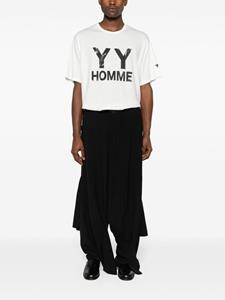 Yohji Yamamoto G-Flap drop-crotch trousers - Zwart