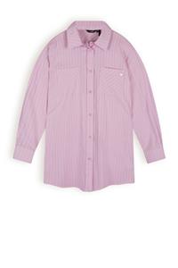 NoBell Meisjes blouse oversized - Timmy - Vintage roze