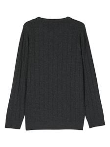 Corneliani ribbed-knit virgin wool jumper - Grijs