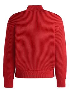 Bally high-neck ribbed-knit jumper - Rood