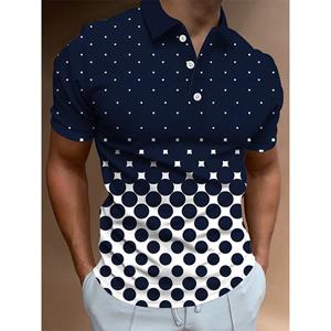 YuTong Fashion 2024 Nieuwe Mannen Zomer Korte Mouw Mode 3D Digitale Print Casual Poloshirt, Heren Golf Poloshirt.