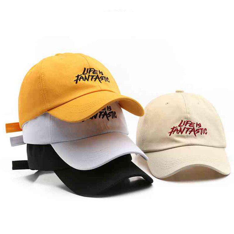 R&N Fashion 2 Solid Color Baseball Cap Embroidery Letter Caps Summer Women Cotton Sun Hat Unisex Hip Hop Cap