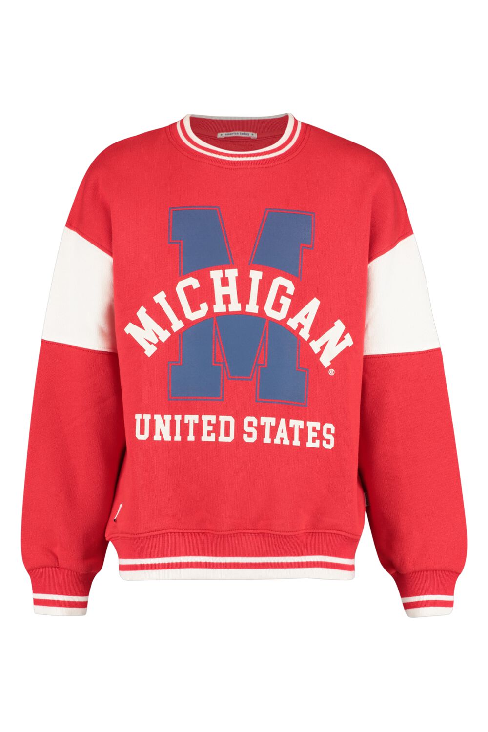 America Today Meisjes Sweater Michigan Rood