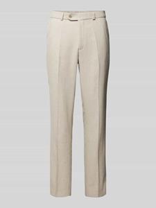 Carl gross Slim fit pantalon met persplooien, model 'Shiver'