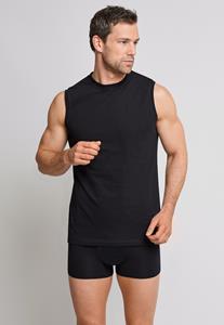 Schiesser Shirt mouwloos, set van 2, muscle shirt zwart - Essentials 