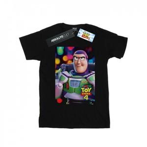 Disney Girls Toy Story 4 Buzz Lightyear Poster Cotton T-Shirt