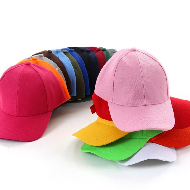 BOOSKU Men Women Plain Baseball Cap Curved Visor Hat Hip-Hop Adjustable Peaked Hat