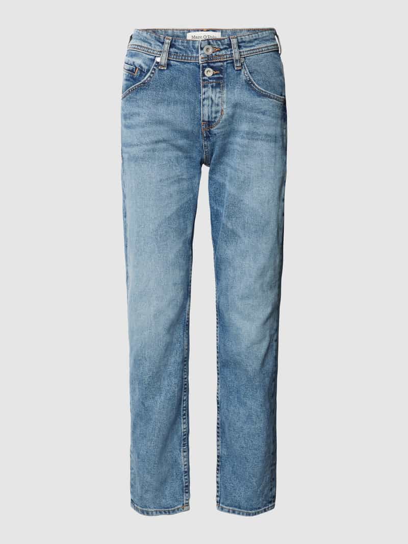 Marc O'Polo Boyfriend fit jeans met labeldetails
