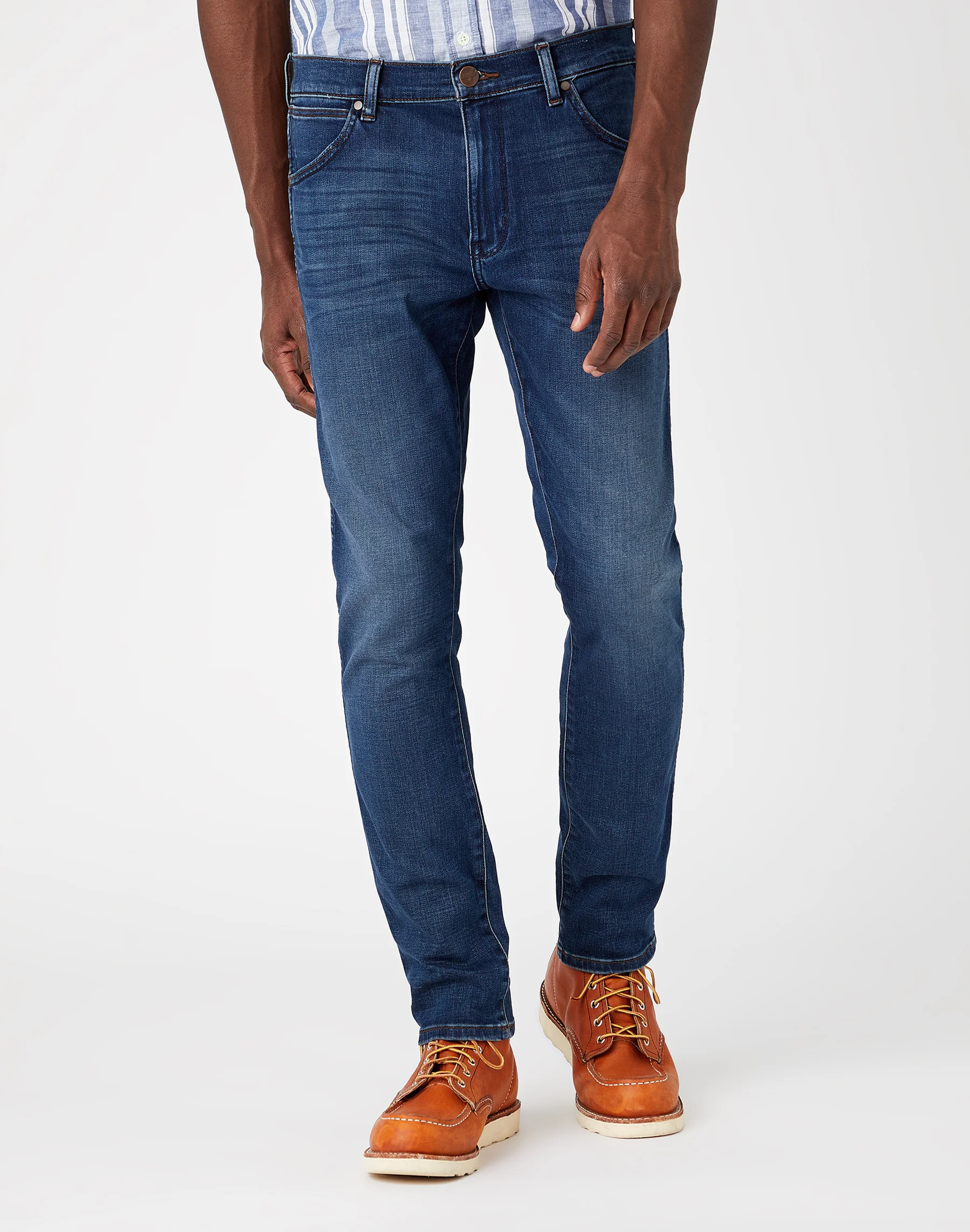 Wrangler Larston heren slim-fit jeans silkyway