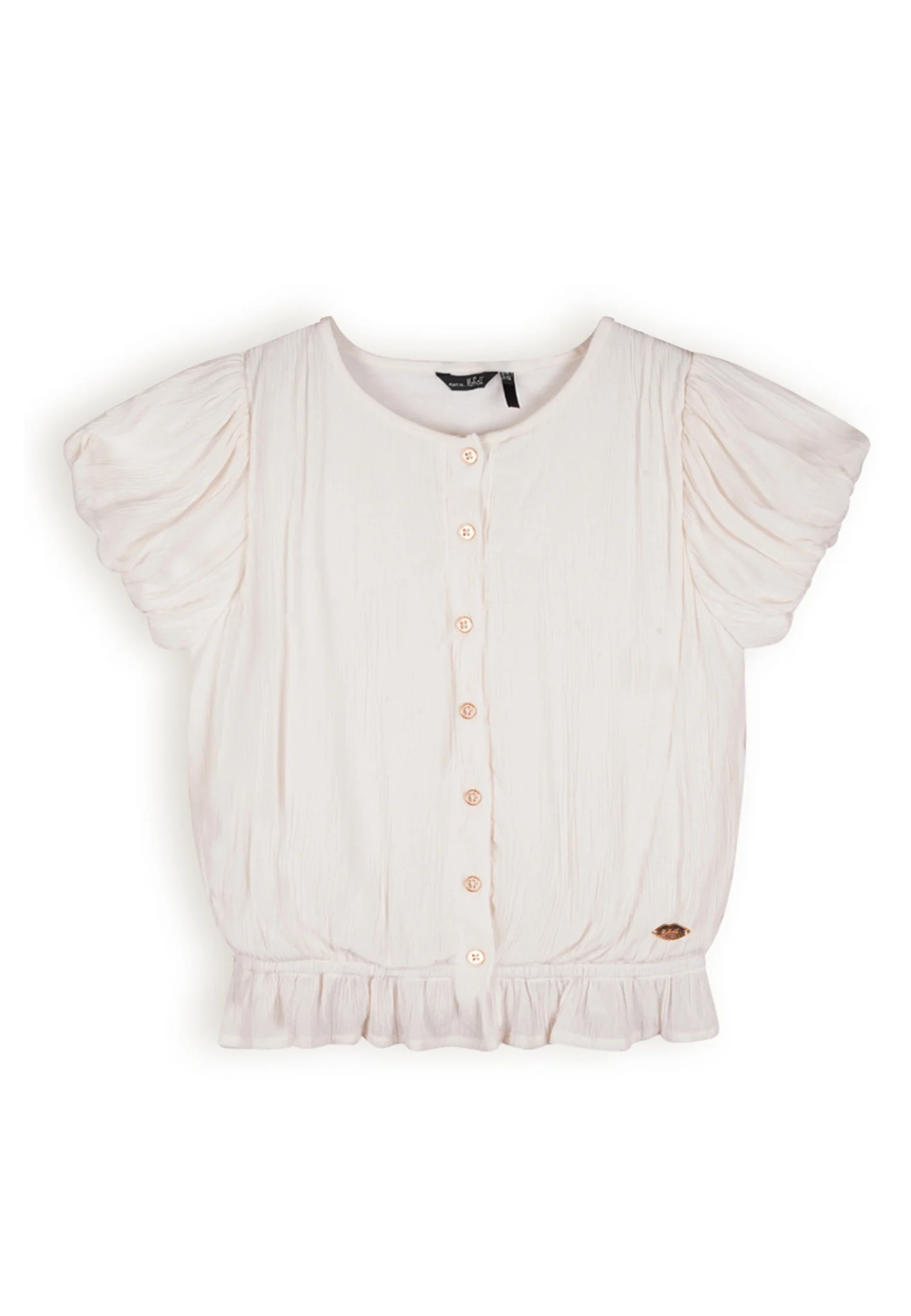 NoBell Meiden blouse tay pearled ivory