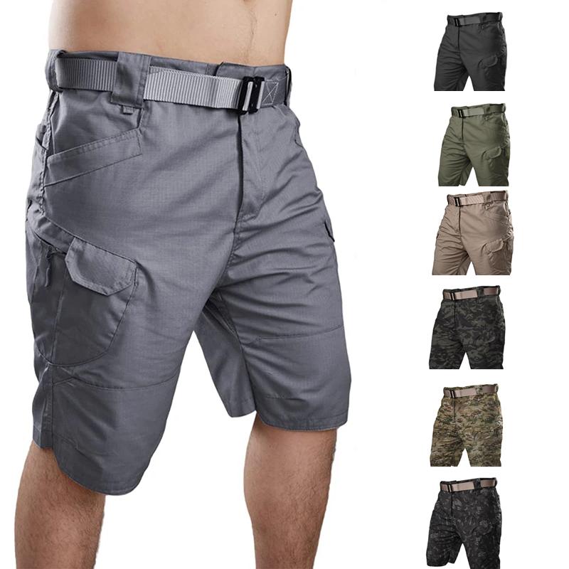 School&Office Love IX7 Mens Multi-pocket Shorts Summer Outdoor Hunting Fishing Cargo Shorts Tactical Waterproof Quick Dry Short Pants 5xl Military
