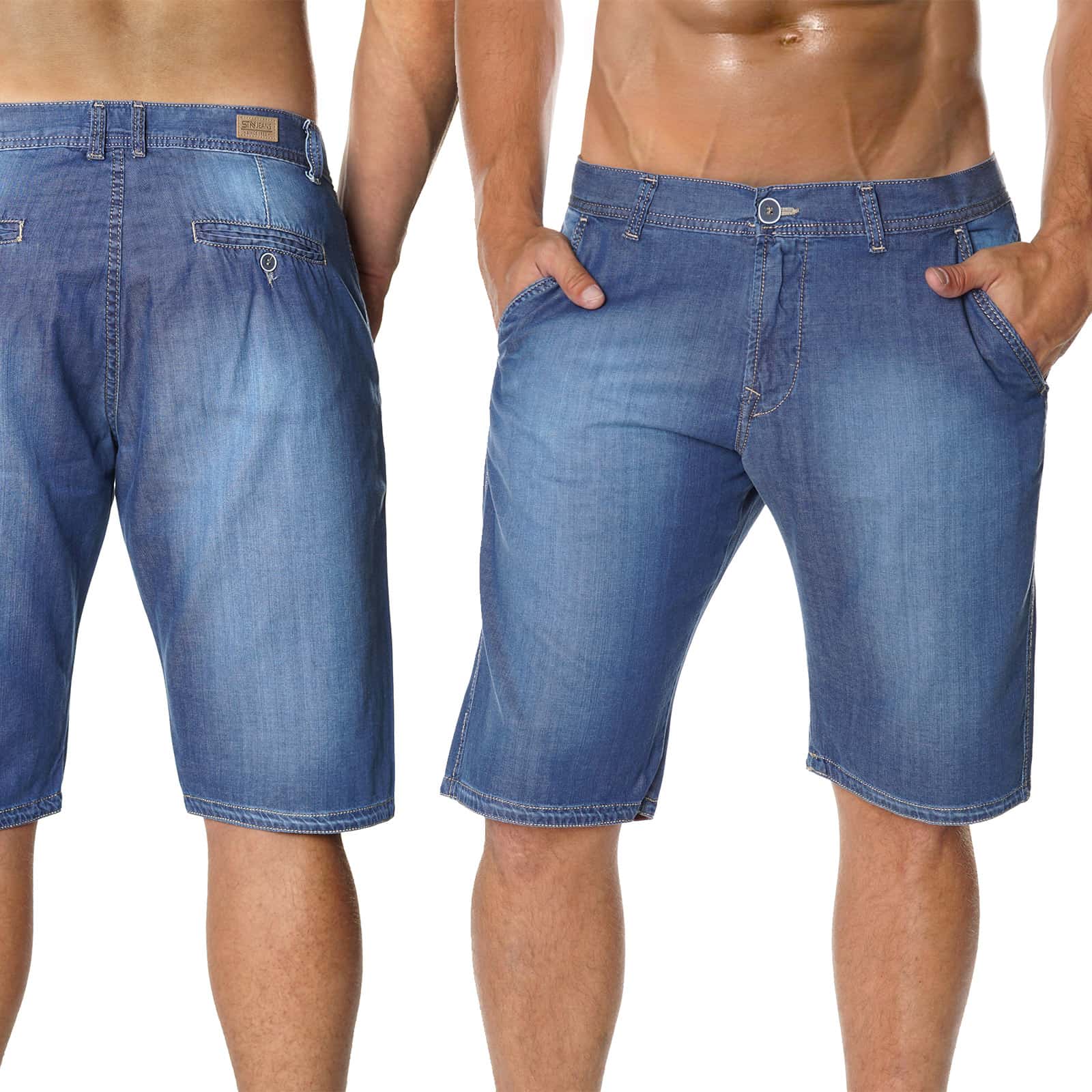 Pbezler Herren Jeans Shorts 012