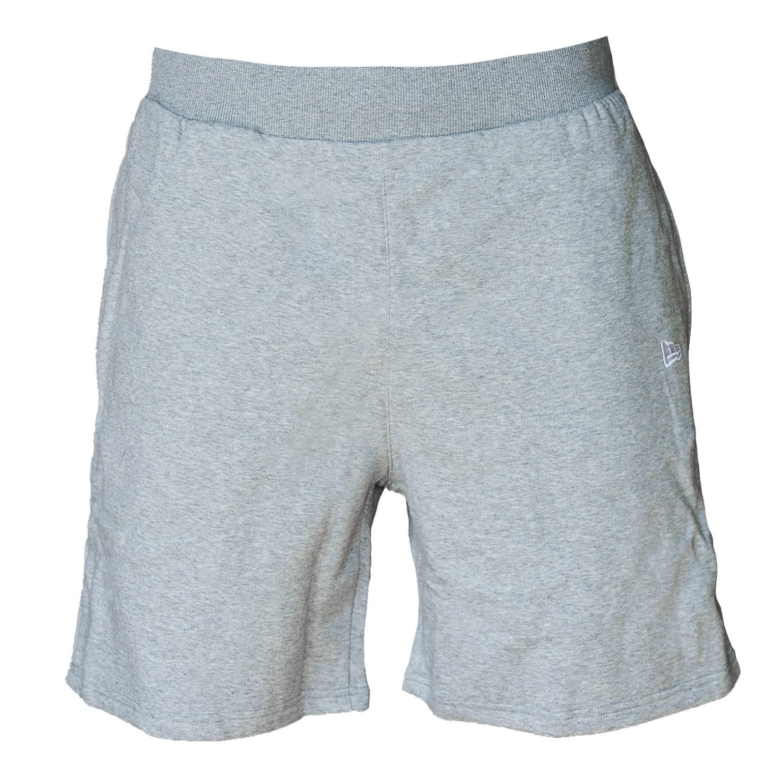 New era Essentials shorts, grijze herenshorts
