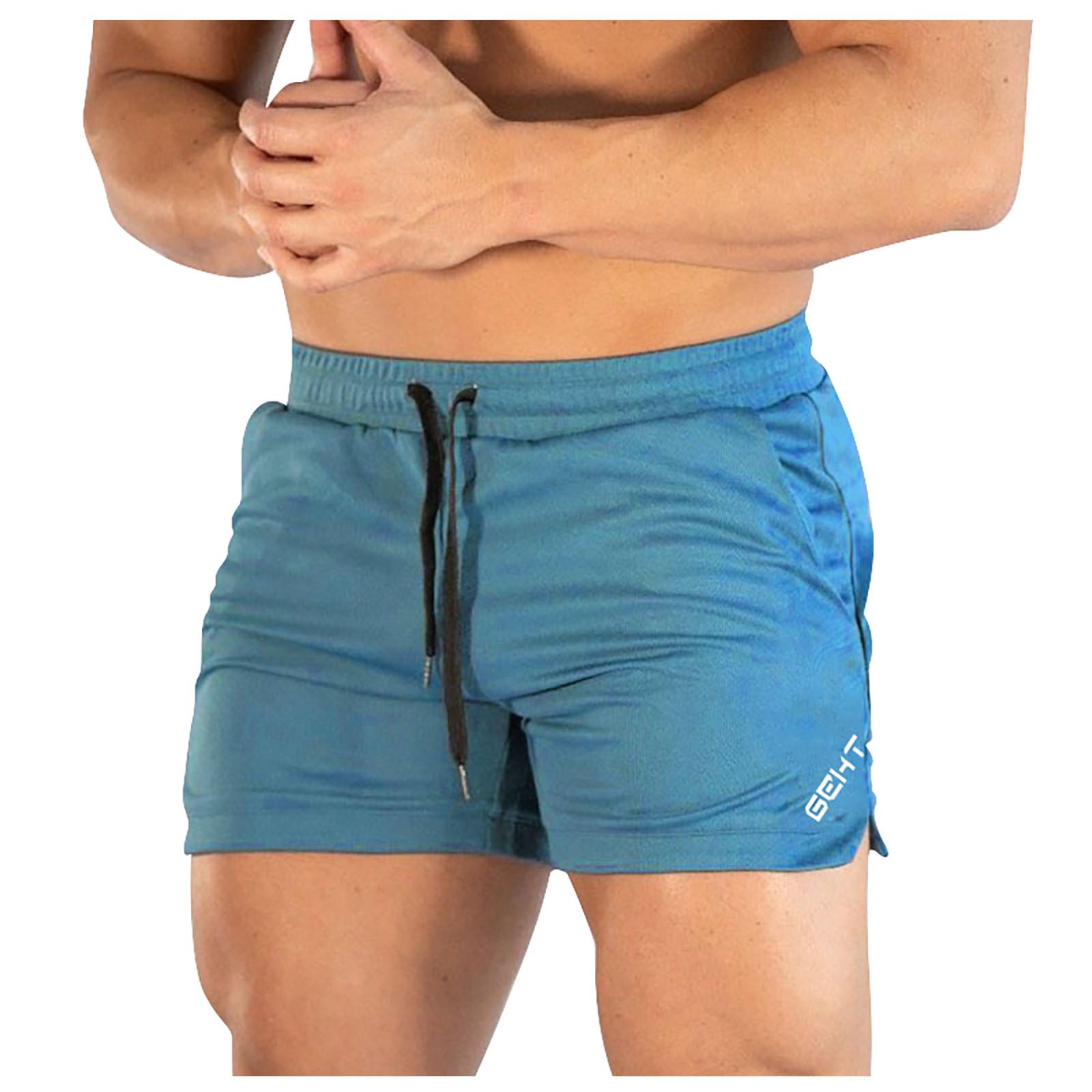 YE35MB (SU)Men Gym Casual Sports Jogging Elasticated Waist Shorts Pants Trousers