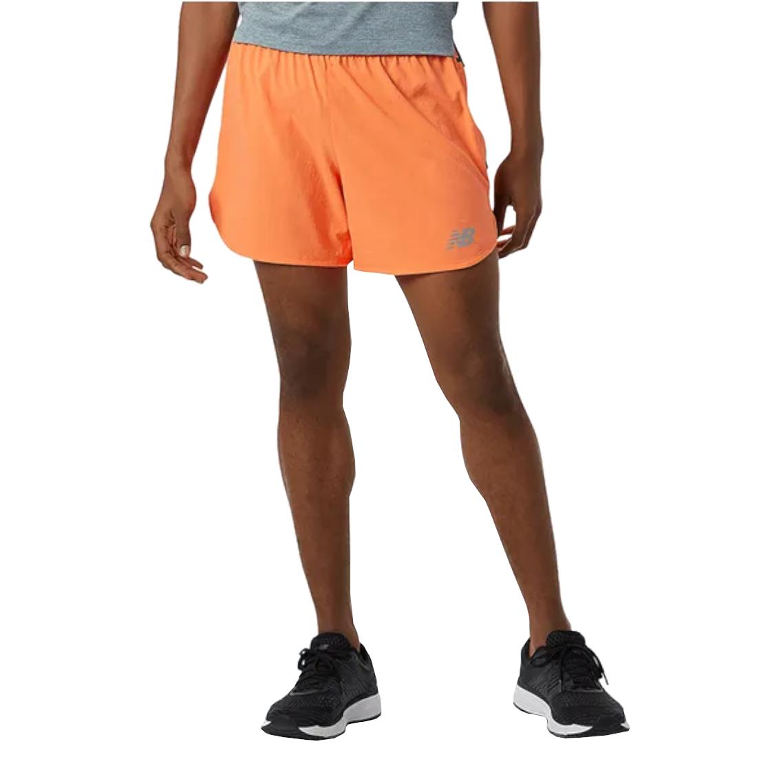 New Balance Impact Run 5 Inch Short, Mens orange Shorts
