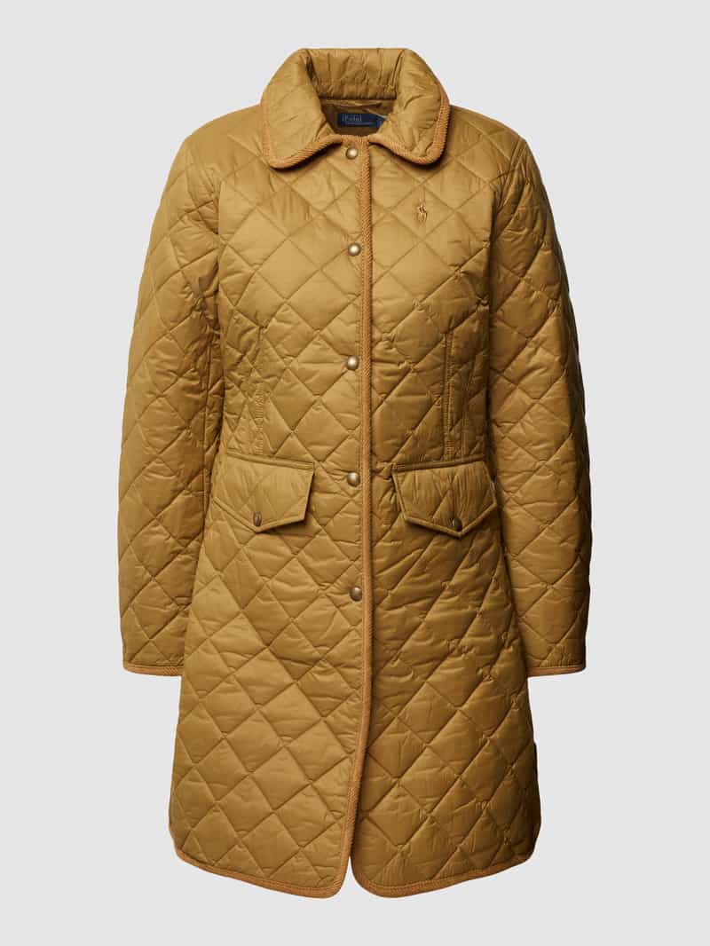 Polo Ralph Lauren Gewatteerde lange jas met platte kraag