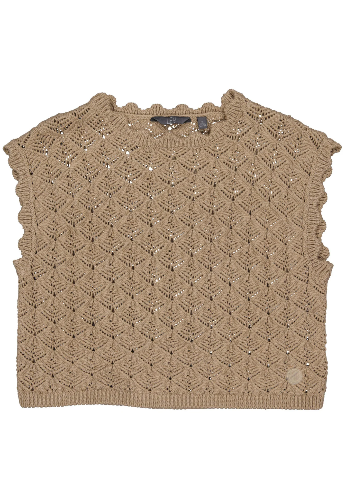 Levv Meiden cropped top katy taupe