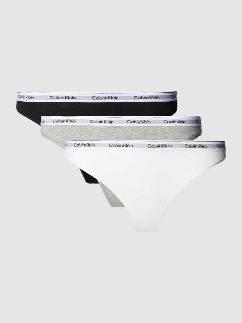 Calvin Klein Underwear Tanga "3 PACK THONG (LOW-RISE)", (Packung, 3 St., 3er-Pack), mit Logobund