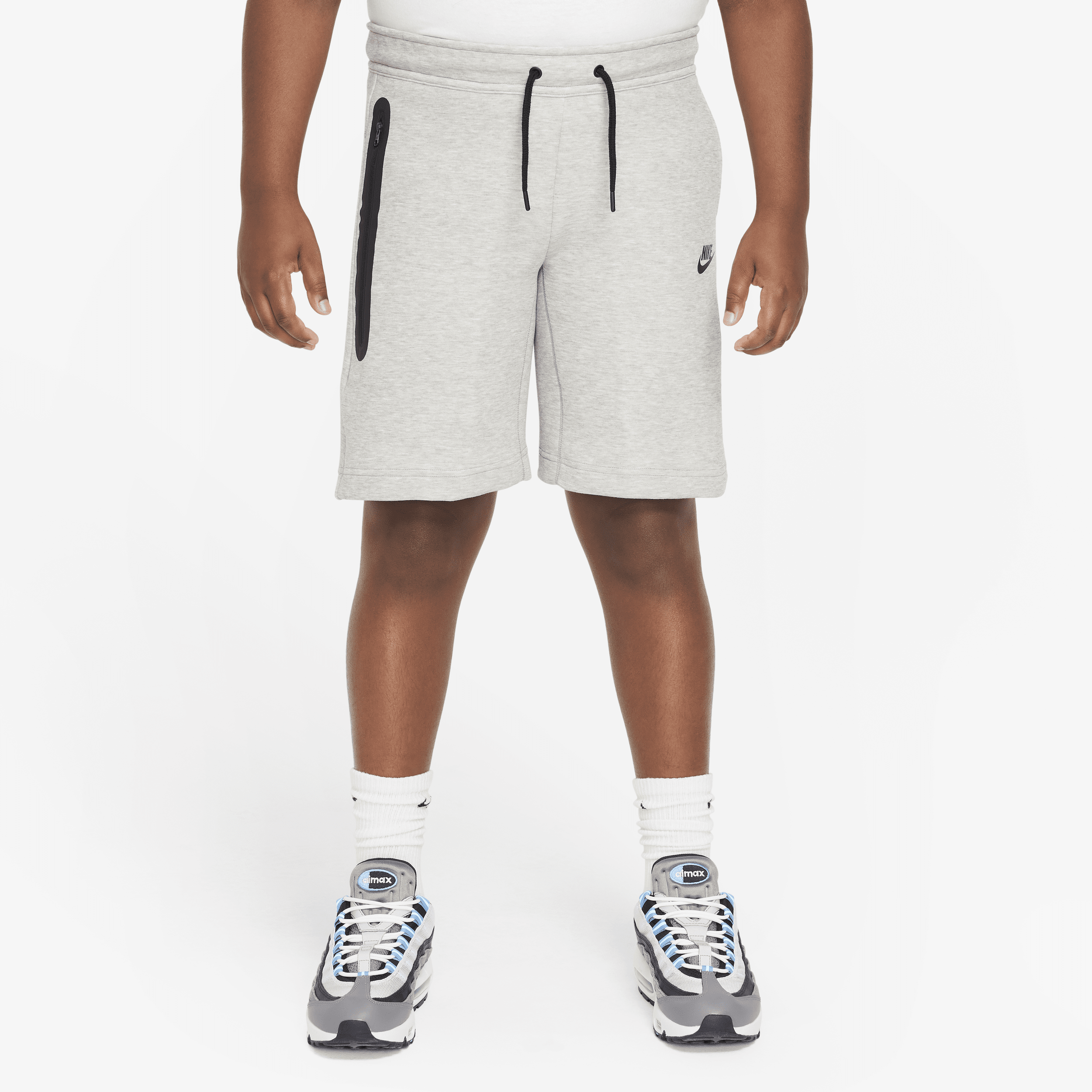 Nike Sportswear Tech Fleece Jongensshorts (ruimere maten) - Grijs