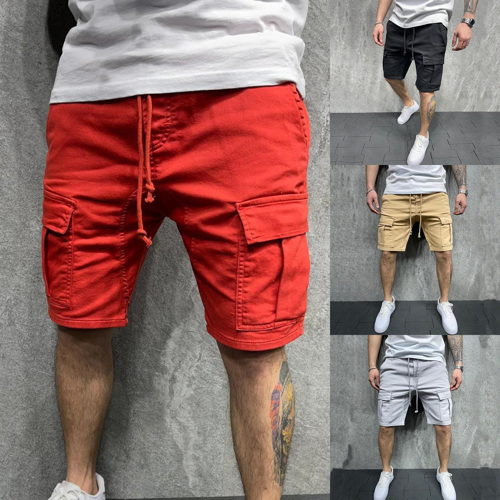 Great home Men's Fashion Summer Multi-pocket Work Shorts Loose Outdoor Casual Shorts