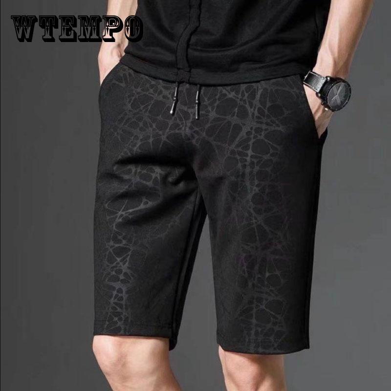 WTEMPO Men's Thin Breathable Five-point Shorts Summer Beach Shorts Loose Casual Quick-drying Solid Color Sweat-absorbing Light Sports Shorts