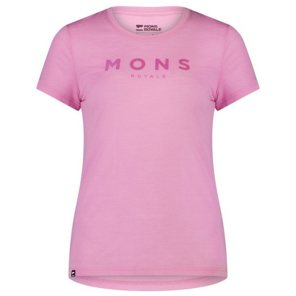 Mons Royale  Women's Icon Merino Air-Con Tee - Merinoshirt, roze