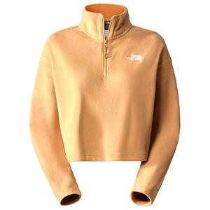 The North Face  Women's 100 Glacier Cropped 1/4 Zip - Fleecetrui, beige