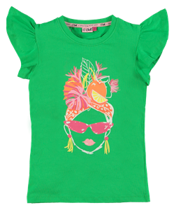 O'Chill Meisjes t-shirt - Tamar - Groen