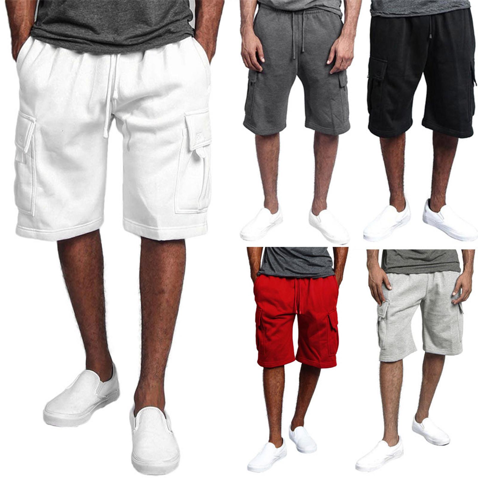 Newstar Heren nieuwe stijl katoenen overall met meerdere zakken, shorts, modebroek