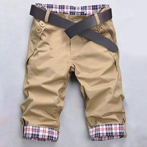 Manshanwangluo Shorts Color Block Patchwork Streetwear Slim-fitting Zakken Korte broek voor Fitness