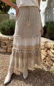 The Musthaves Bohemian Detailed Maxi Rok