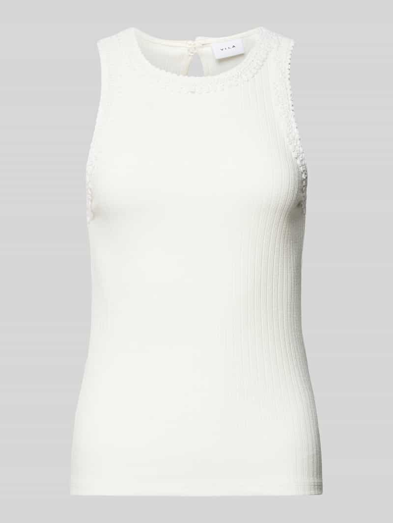 Vila Tanktop met gehaakt kant, model 'BABIA'