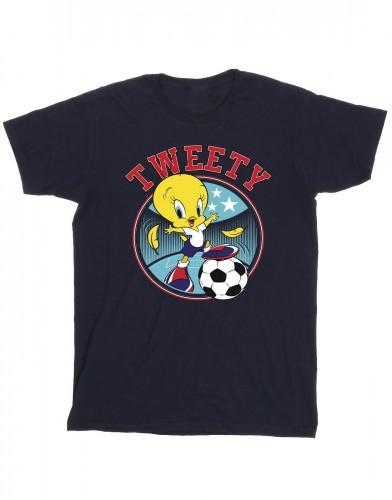 Looney Tunes Jongens Tweety Football Circle T-shirt