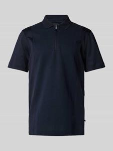 Boss Slim fit poloshirt met ritssluiting