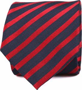 Suitable Krawatte Seide Rot Streifen K82-18 -